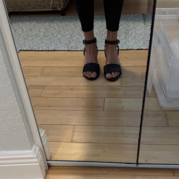J. Crew Black and tan Leather Sandals-TWO pair! - Picture 4 of 11